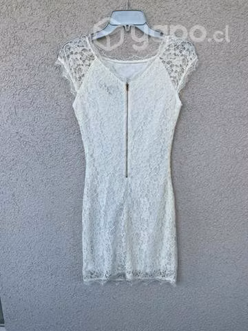Vestido macrame blanco invierno - Imagen 2