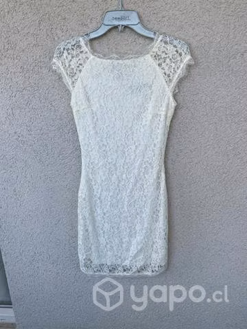 Vestido macrame blanco invierno - Imagen 3