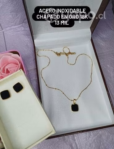Conjuntos para mujer de acero chapado en oro - Imagen 2