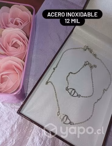 Conjuntos para mujer de acero chapado en oro - Imagen 3