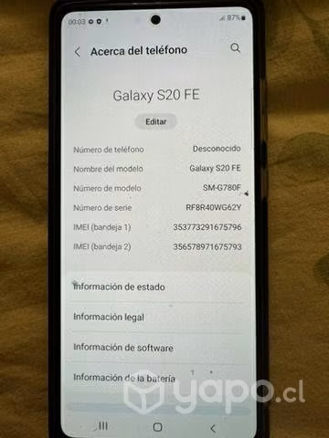 Samsung Galaxy s20 Fe - Imagen 6