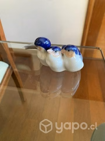 Porcelana Nueva Danesa 3 pajaritos