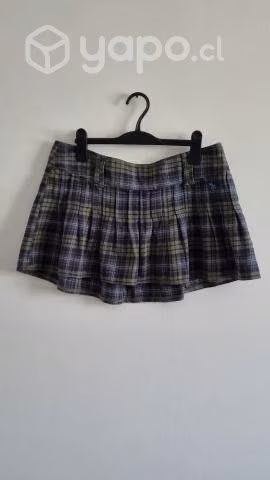 Mini falda cuadrille