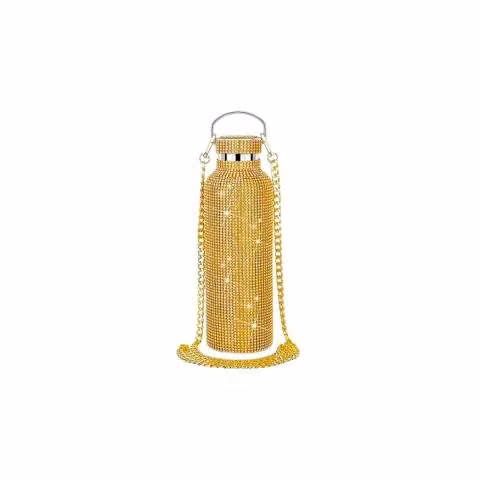 Botella Diamantes 750cc Colgante Acero Inoxidable