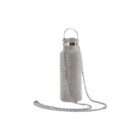 Botella Diamantes 750cc Colgante Acero Inoxidable