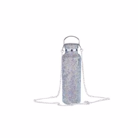Botella Diamantes 750cc Colgante Acero Inoxidable