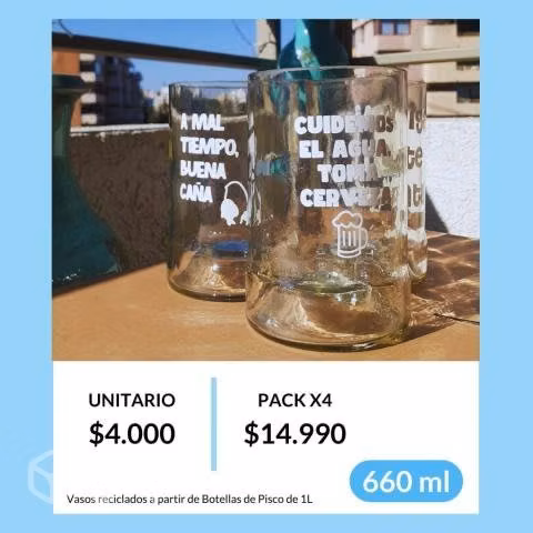 Vasos personalizables - ecofriendly