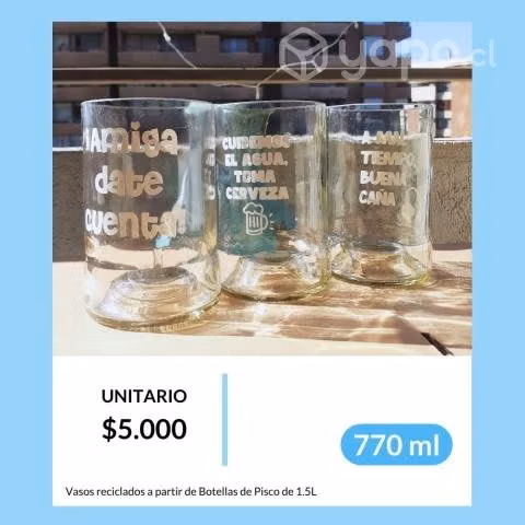 Vasos personalizables - ecofriendly