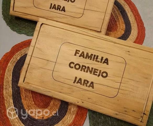 Grabado láser en madera , cuero y otros