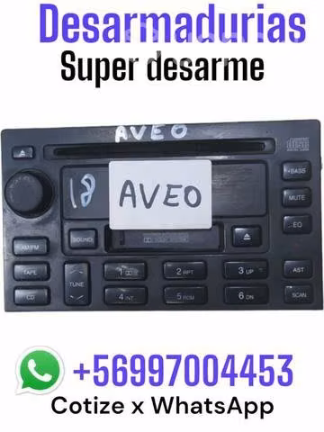 Radio Chevrolet Aveo desarmaduría