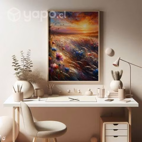 Pintura Oleo Balanceo Al Viento - Imagen 2