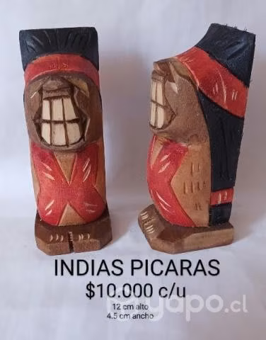 Artesania en madera indios picaros