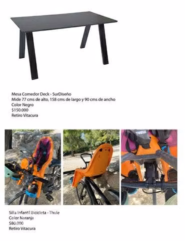 Mesa Comedor, Silla Bici, Macetero