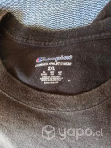 Polera Champion negra 2XL - Imagen 4