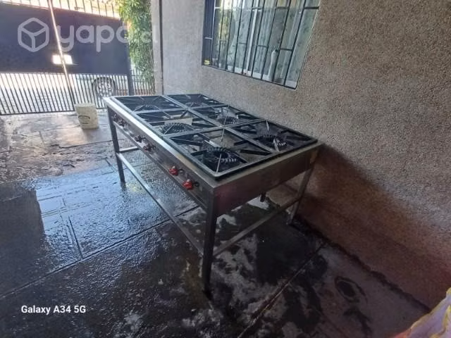 Cocina anafe 6 quemadores