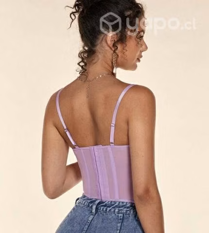 Top tipo corset con tirantes