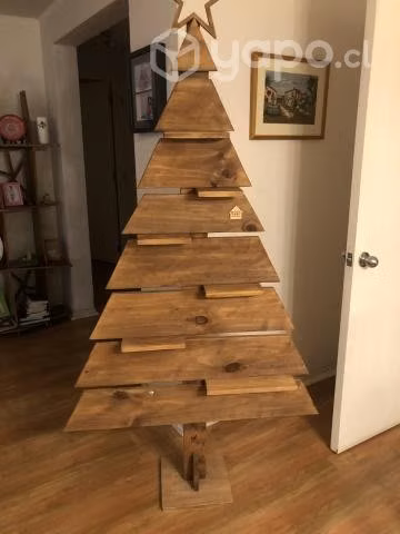 Árbol de Navidad Madera Roble 1.80m - Imagen 5