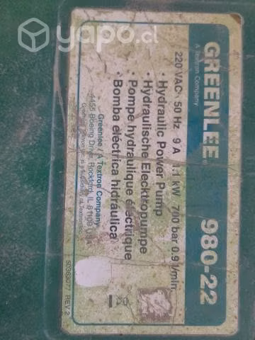 Máquina hidráulica GREENLEE 980-22