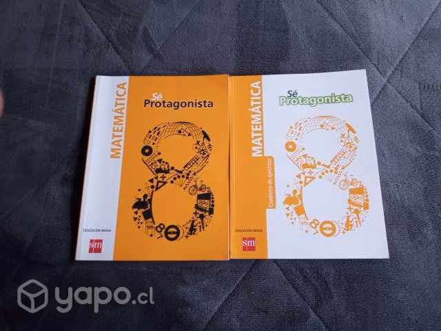 libros SM Protagonista Matemáticas 8vo Basic