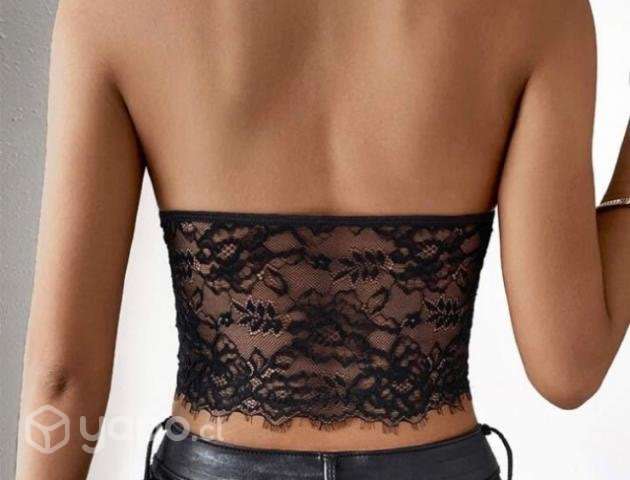 Crop Top de encaje - Imagen 2