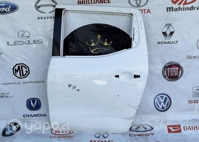 Puerta Nissan Np300 . 16-21 Trasera Izquierda Blan
