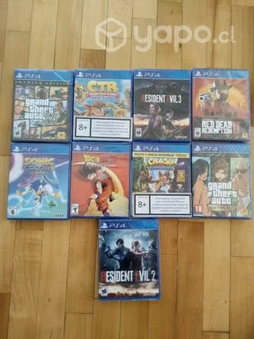 Sellados nuevos juegos ps4