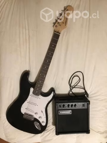 Guitarra electrica y amplificador Freeman