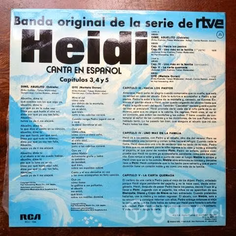 Vinilo de 12" Heidi
