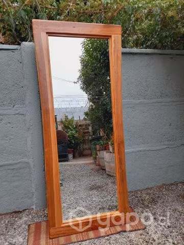 Espejo Grande Marco de Madera - Imagen 2
