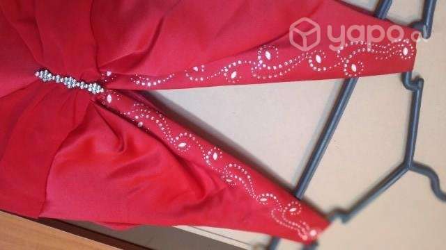 Vestido de gala rojo - Imagen 2