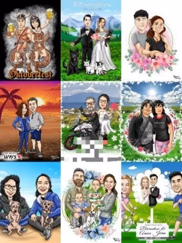Caricaturas personalizadas Barrera