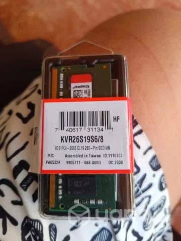 Memoria ram 8gb ddr4 kvr26s19s6/8