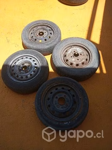 Llantas aro 13 con neumatico para repuesto envio