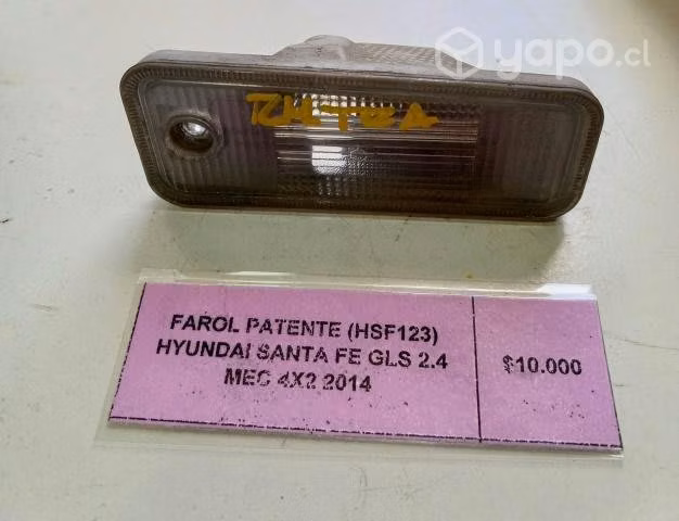 Farol Patente (HSF123) Hyundai Santa Fe GLS 2.4