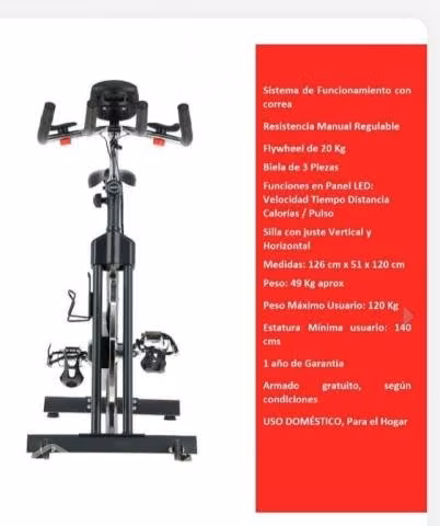 Bicicleta Spinning de correa BodyTrainer