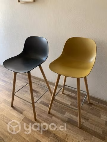 Silla alta pp con patas de madera - Imagen 2