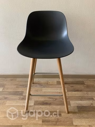 Silla alta pp con patas de madera - Imagen 3