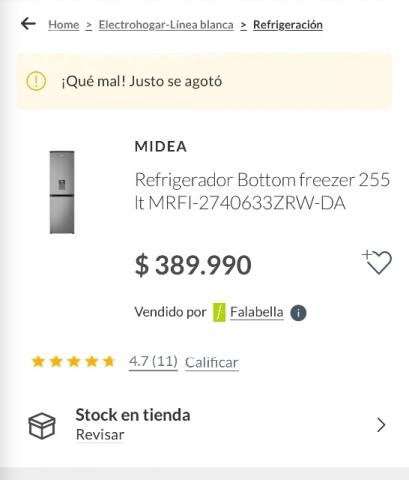 Refrigerador Midea como nuevo - Imagen 6