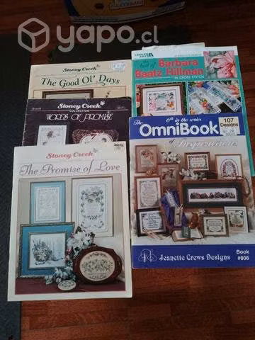 Hilos y libros para bordar