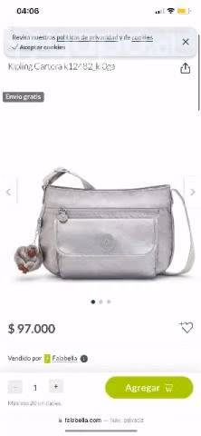 Hermosa cartera marca kipling original, práctica y - Imagen 2