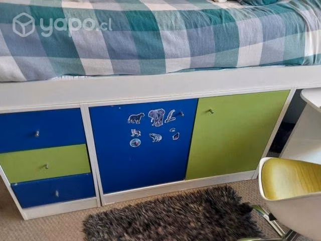 Cama/escritorio con almacenamiento - Imagen 3