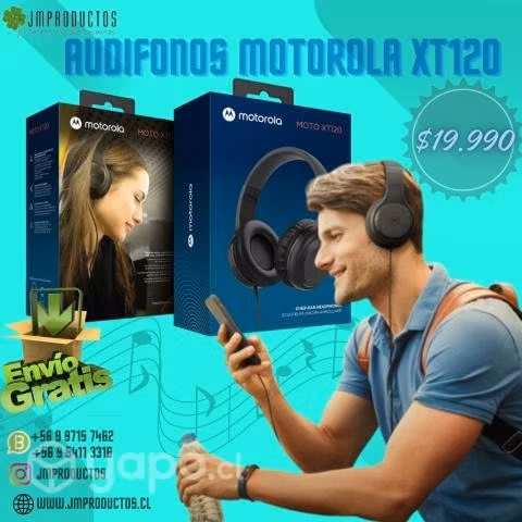 Audifonos Con Cable Motorola Moto Xt120 Envio Grat