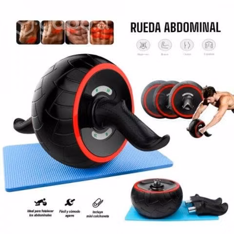 Rueda para abdominales ergonómico y retraccion