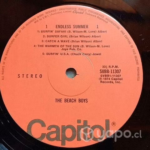 DISCOS VINILOS THE BEchs boys ENDLESS SUMMER el
