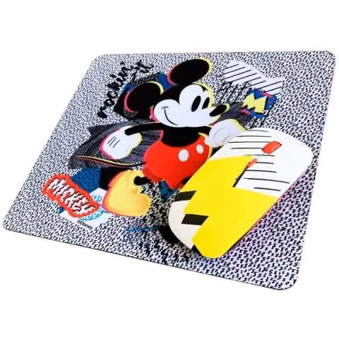 Kit mouse inalambrico y pad mouse mickey