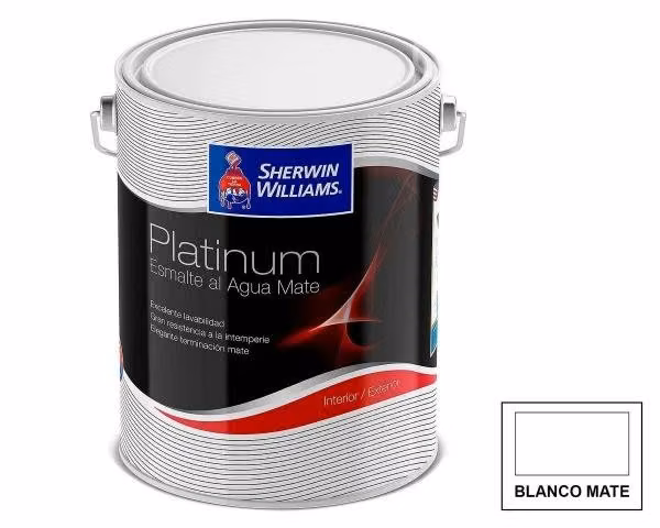 Sherwin Williams Esmalte AguaPlatinum Mate Celeste