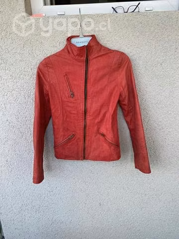 Chaqueta cuero argentino rosa desgastada - Imagen 2