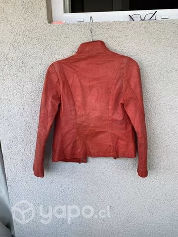 Chaqueta cuero argentino rosa desgastada - Imagen 3