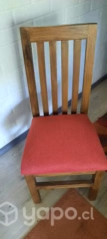 Comedor de madera pino completo (6 sillas)