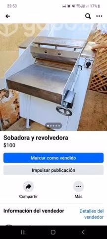 Máquinas sobadora y revolvedora